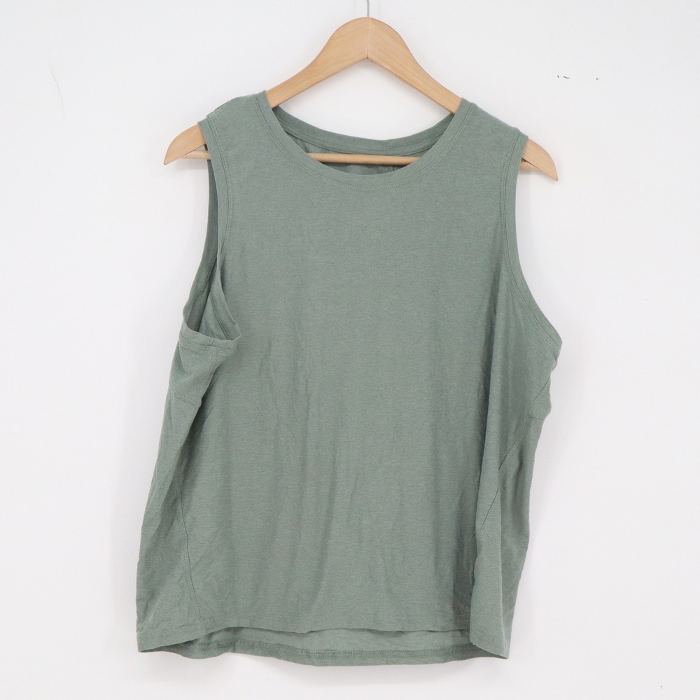 Jockey Tank Top Mens XL PHULI Green Sleeveless Crew Neck Stretch Excellent